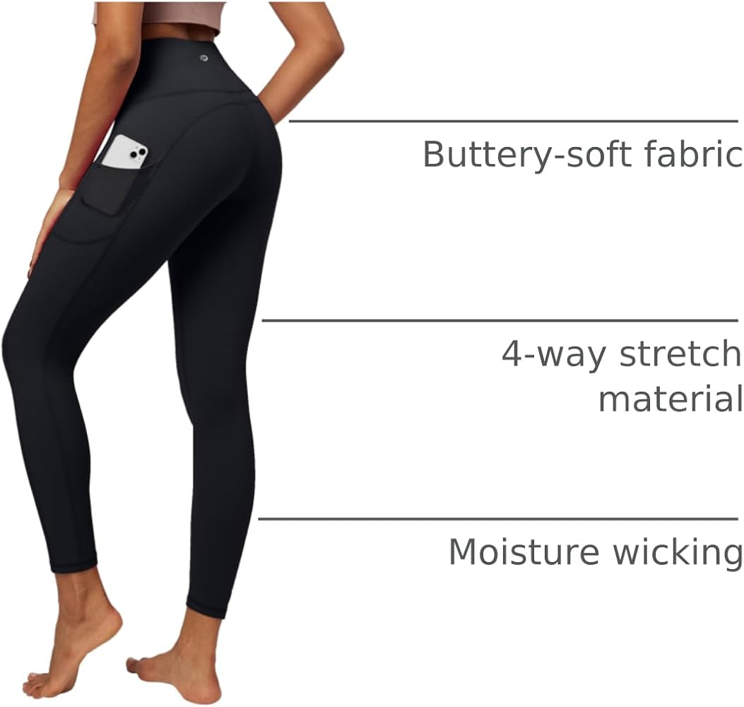 IUGA High Waist Yoga Pants with Pockets, Leggings for Women Tummy Control, Workout Leggings for W... | Amazon (US)