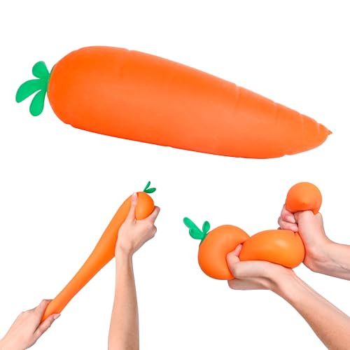 Toymendous Squishy Carrot – Jumbo 11.5 Inch Squishy Vegetable | Giant Stress Relief Toy | Fidget Sensory Food Fun for Kids, Teens & Adults | Amazon (US)