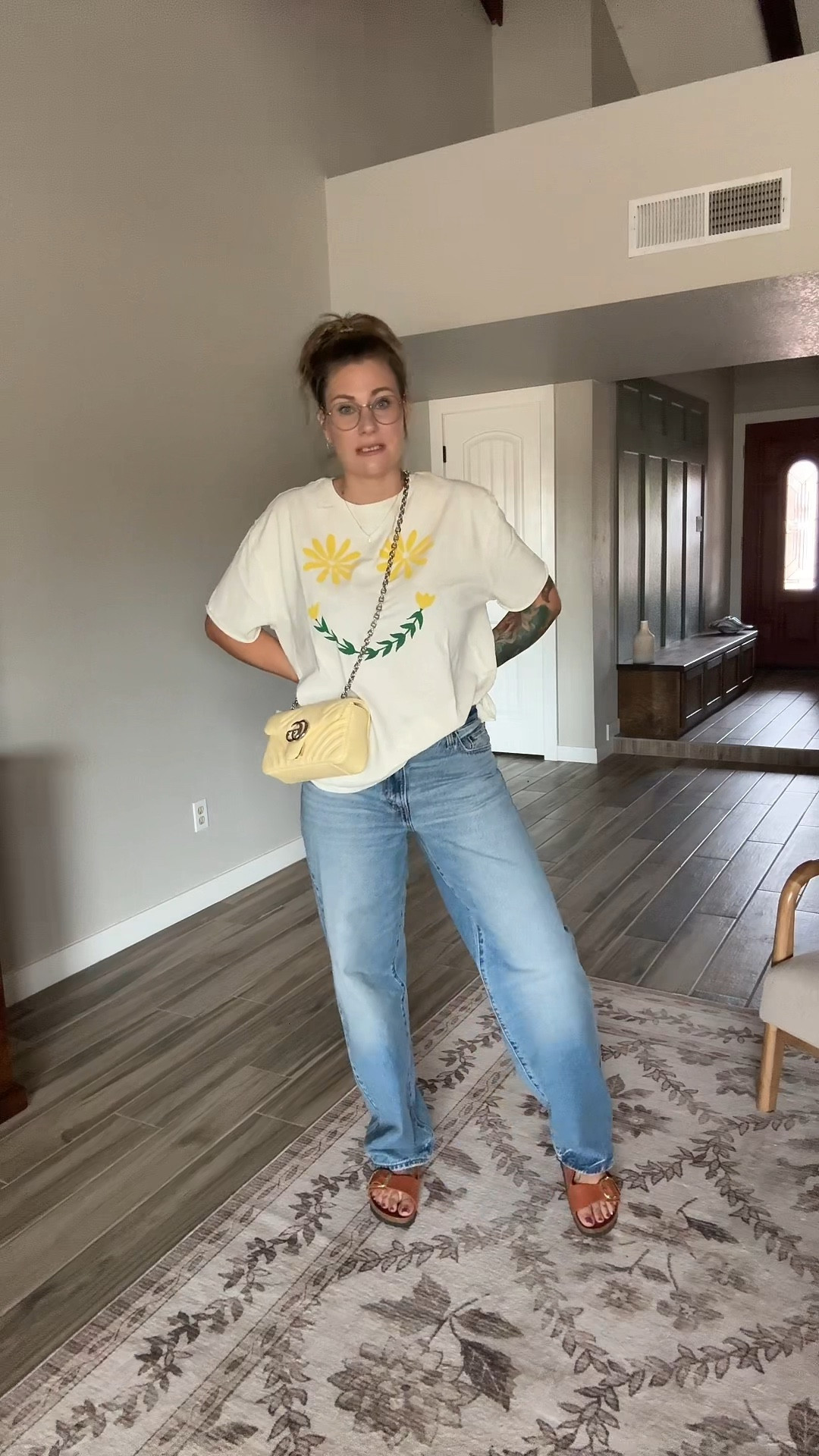 I just love a good baggy casual outfit that still feels and looks put together. 
Jeans size 28/30
Top size small
Stats 34 DDD
145lbs 
5’6 

#LTKSaleAlert #LTKFindsUnder100 #LTKStyleTip