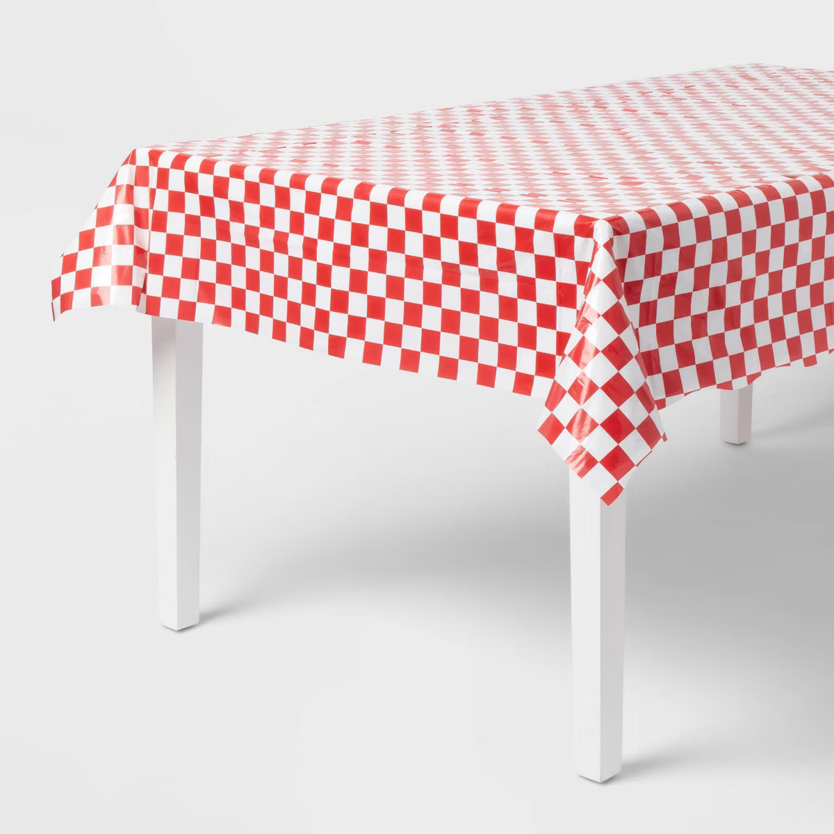 Red Checkered Print Table Cover - Spritz™ | Target