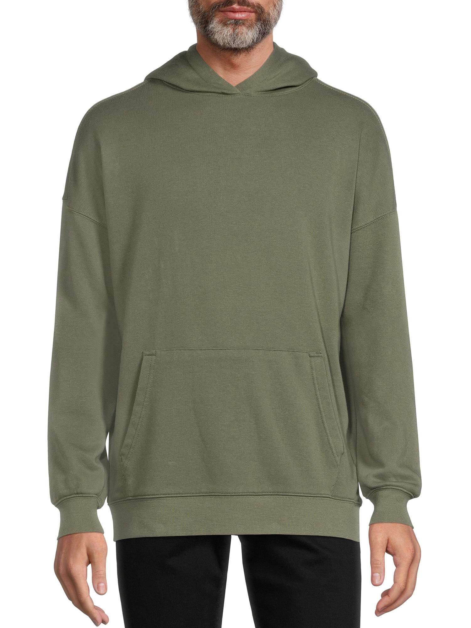 No Boundaries Men's Solid Fleece Hoodie | Walmart (US)