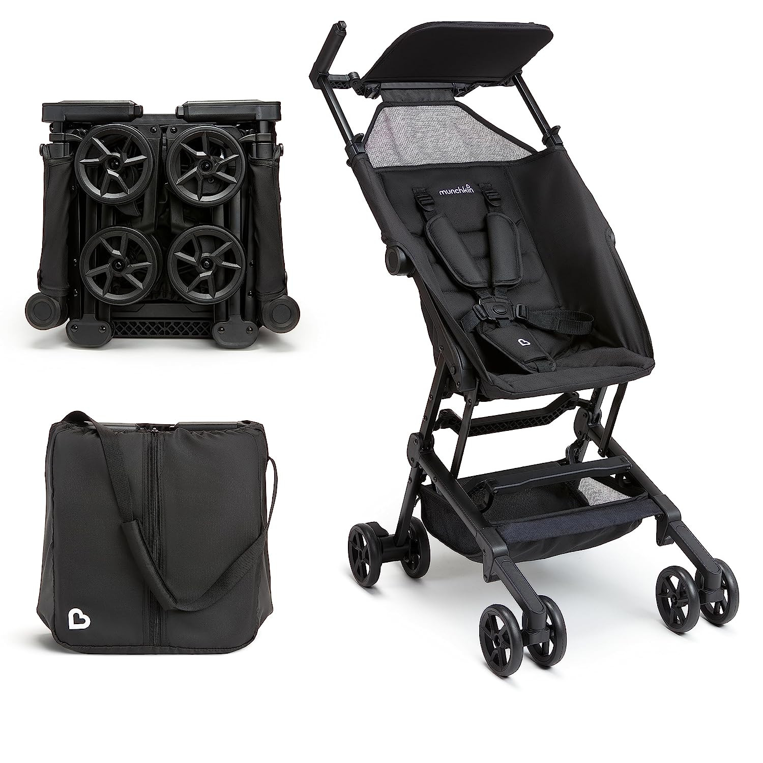 Munchkin® Sparrow™ Ultra Compact Lightweight Travel Stroller for Babies & Toddlers, Black, Uni... | Walmart (US)