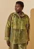 Strap Detailed Organza Cargo Shirt | Ashley Stewart