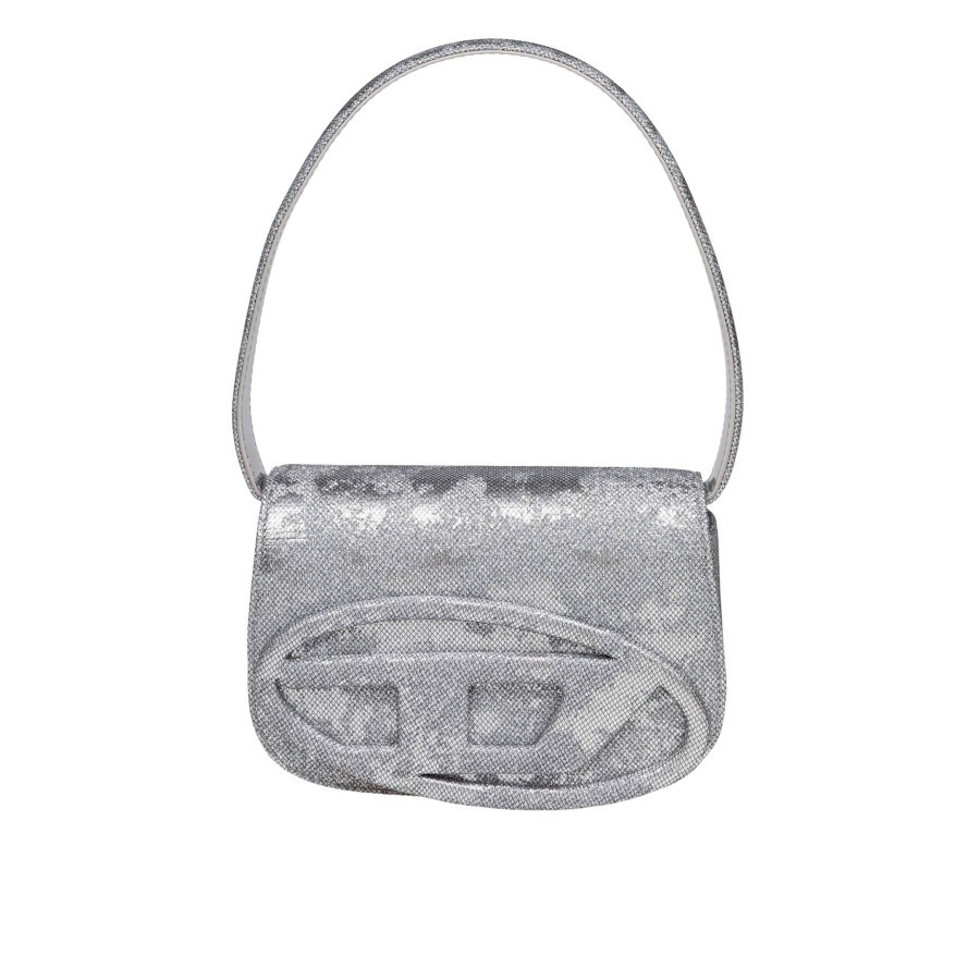 Diesel 1dr Shoulder Bag In Shiny Fabric Silver Color | Jomashop.com & JomaDeals.com