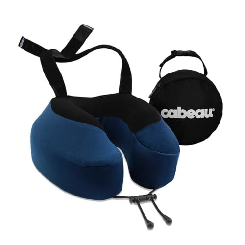 Cabeau Evolution S3 Travel Pillow – Straps to Airplane Seat – Ensures Your Head Won’t Fall Forward – Relax with Plush Memory Foam – Quick-Dry Fabric Keeps You Cool and Dry (Indigo)… | Amazon (US)
