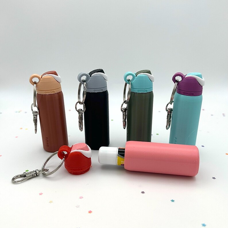 Mini Owala Keychain: Miniature Water Bottle, Chapstick Holder, Money Holder | Etsy (US)