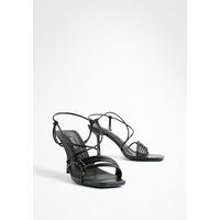 Womens Knot Detail Strappy High Heels - Black - 9 | boohoo (US & Canada)