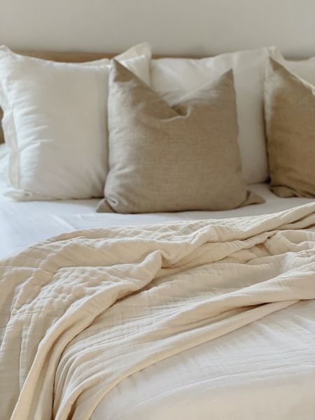 neutral, minimalist bedding for a scandinavian inspired home 🤍 neutral bedding | bed pillows | pillow covers | neutral decor | neutral home | neutral bedroom

#LTKstyletip #LTKhome #LTKfamily