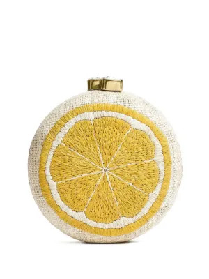 Pamela Munson Lemon Slice Clutch | Yellow | FARFETCH | Farfetch Global