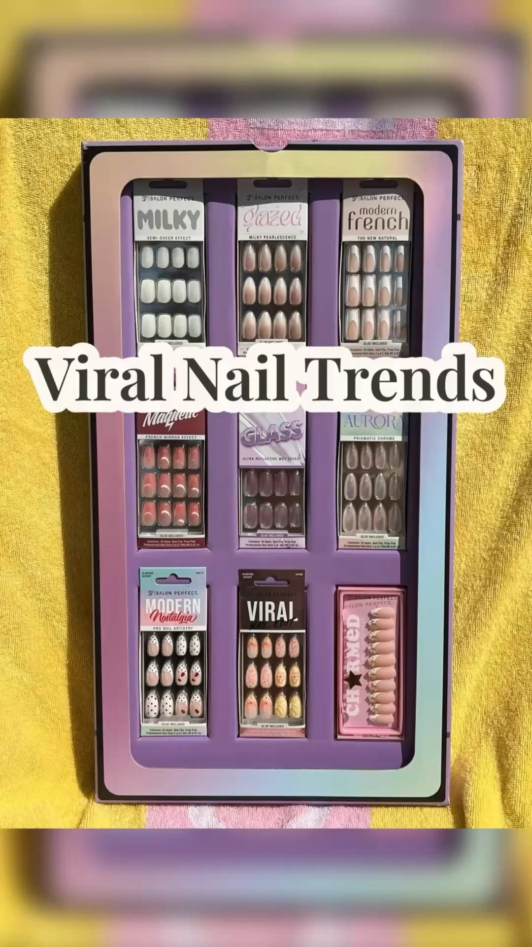 Viral Press-on Nail Trends from Salon Perfect! Available exclusively at Walmart. Which style is your fave? Mine is the Aurora Prismatic Chrome Set. #spviralnailtrends

#LTKBeauty #LTKSaleAlert #LTKselfcare
