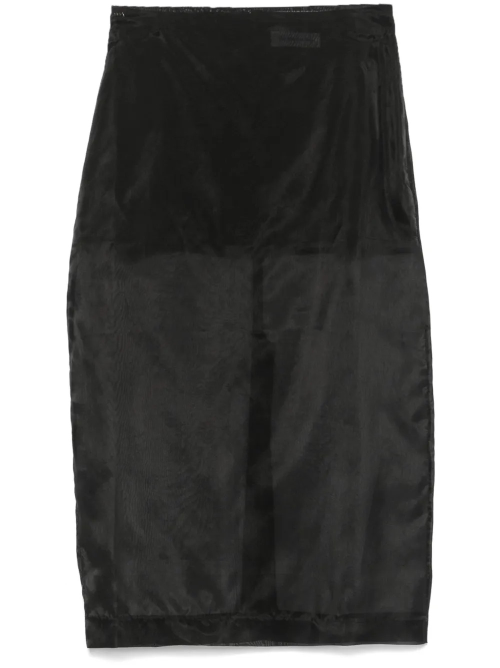 The Frankie Shop Peri Sheer Midi Skirt | Black | FARFETCH ID | Farfetch Global