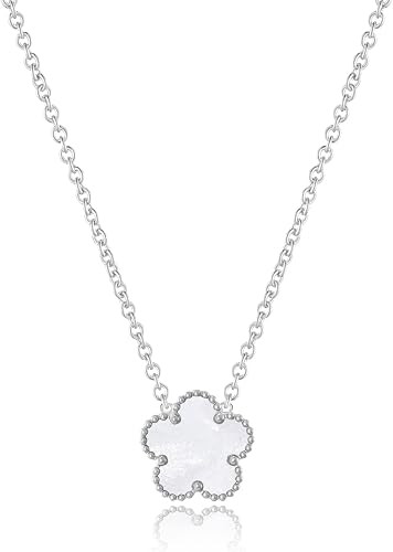 14K Gold Plated Four Leaf Clover Necklaces for Women Lucky Flower Jewelry | Amazon (US)