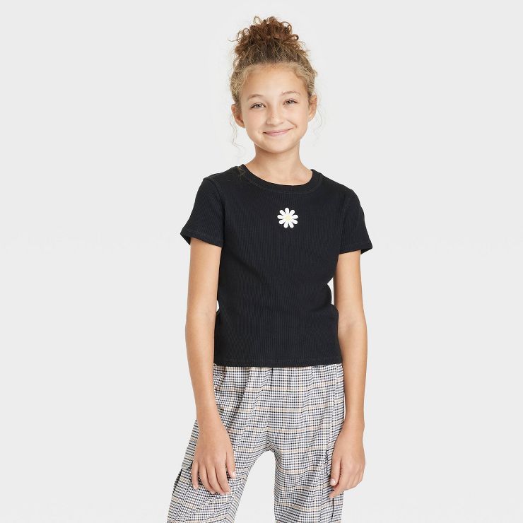Girls' Shrunken T-Shirt - art class™ | Target