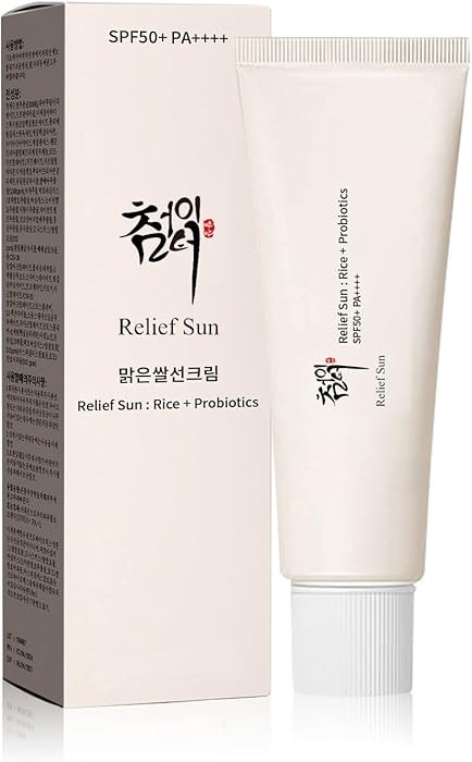 Organic Korean sunscreen SPF50+, PA++++ Riceand Probiotics | Korean Skin Care Solution for All Sk... | Amazon (US)