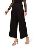 Adrianna Papell Women's Ponte Knit Wide Leg Pull On Pant with Waistband, Black | Amazon (US)