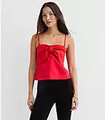 Bow Strappy Bustier Top | LOFT