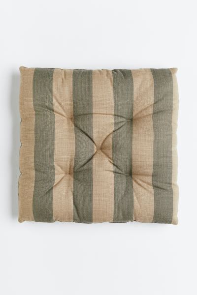 Striped Cotton Seat Cushion | H&M (US + CA)