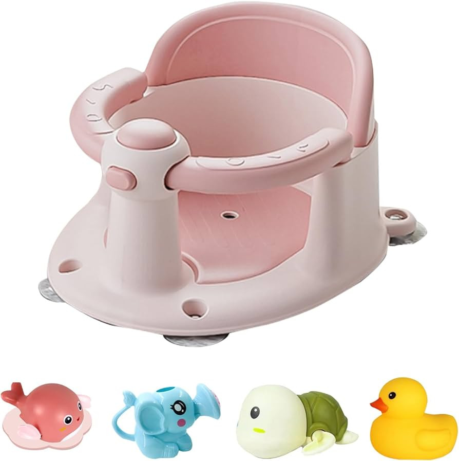 Baby Bath Seat for Infant Toddler 6 Months and up, Portable Foldable Non-Slip Baby Bathtub Seat 4... | Amazon (US)