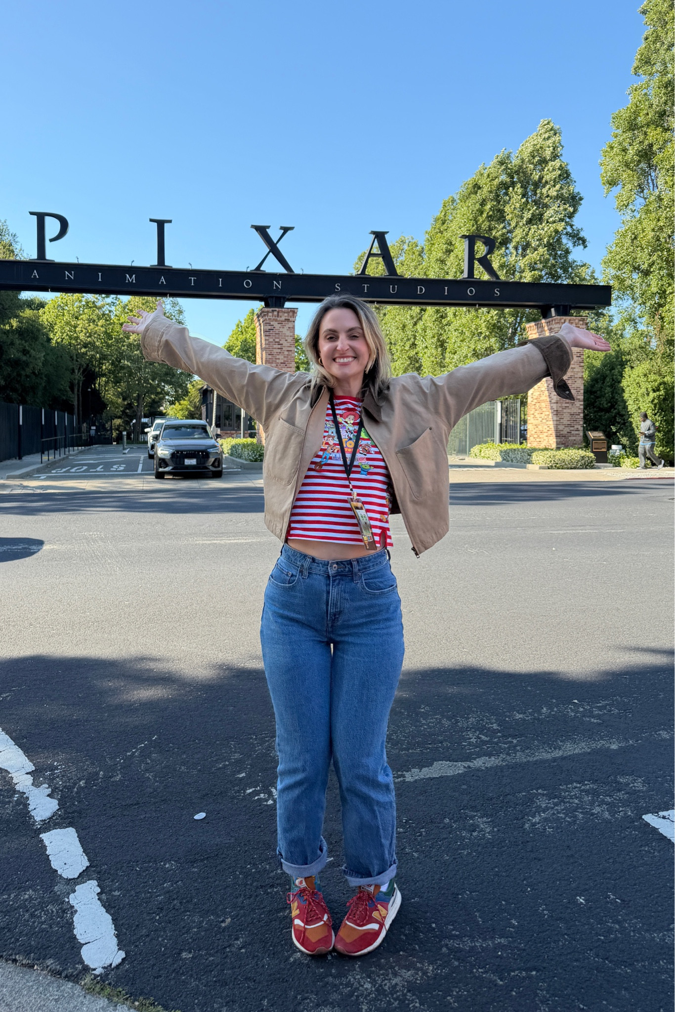 My Pixar studios outfit. Love these jeans and for the summer I have them in a SHORT length. 
Cropped barn jacket so perfect for spring weather. 
Disney t shirt is from Disney world but Iv linked a strip tank I have as well which is similar vibes 



#LTKsummer #LTKuk #LTKspring
