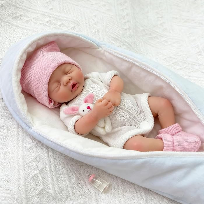 Mire & Mire Reborn Baby Dolls 7 Inch Silicone Doll Mini Realistic Newborn Baby Dolls Silicone Ful... | Amazon (US)