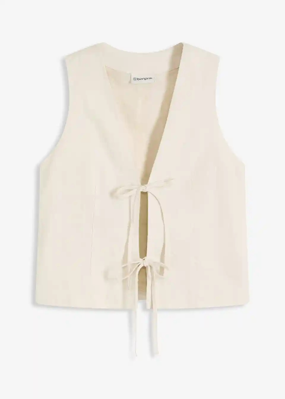 Feminine Anzugweste mit Bindeb\u00e4ndern - beige - Damen | bonprix | Bonprix DE