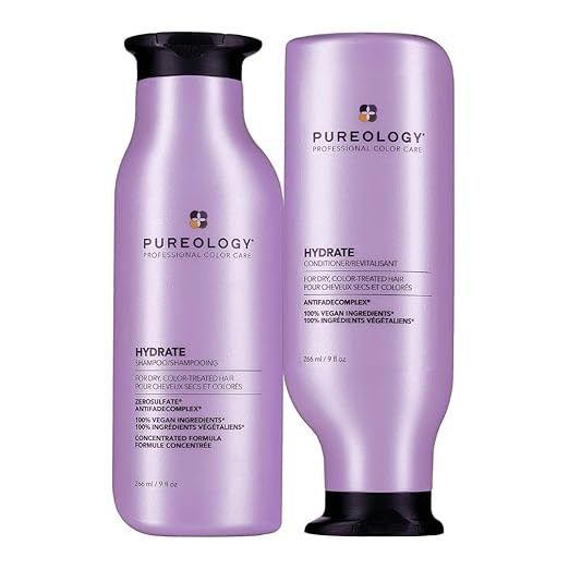 Pureology Hydrate Moisturizing Shampoo and Conditioner Set | For Dry Color Treated Hair | Sulfate... | Amazon (US)
