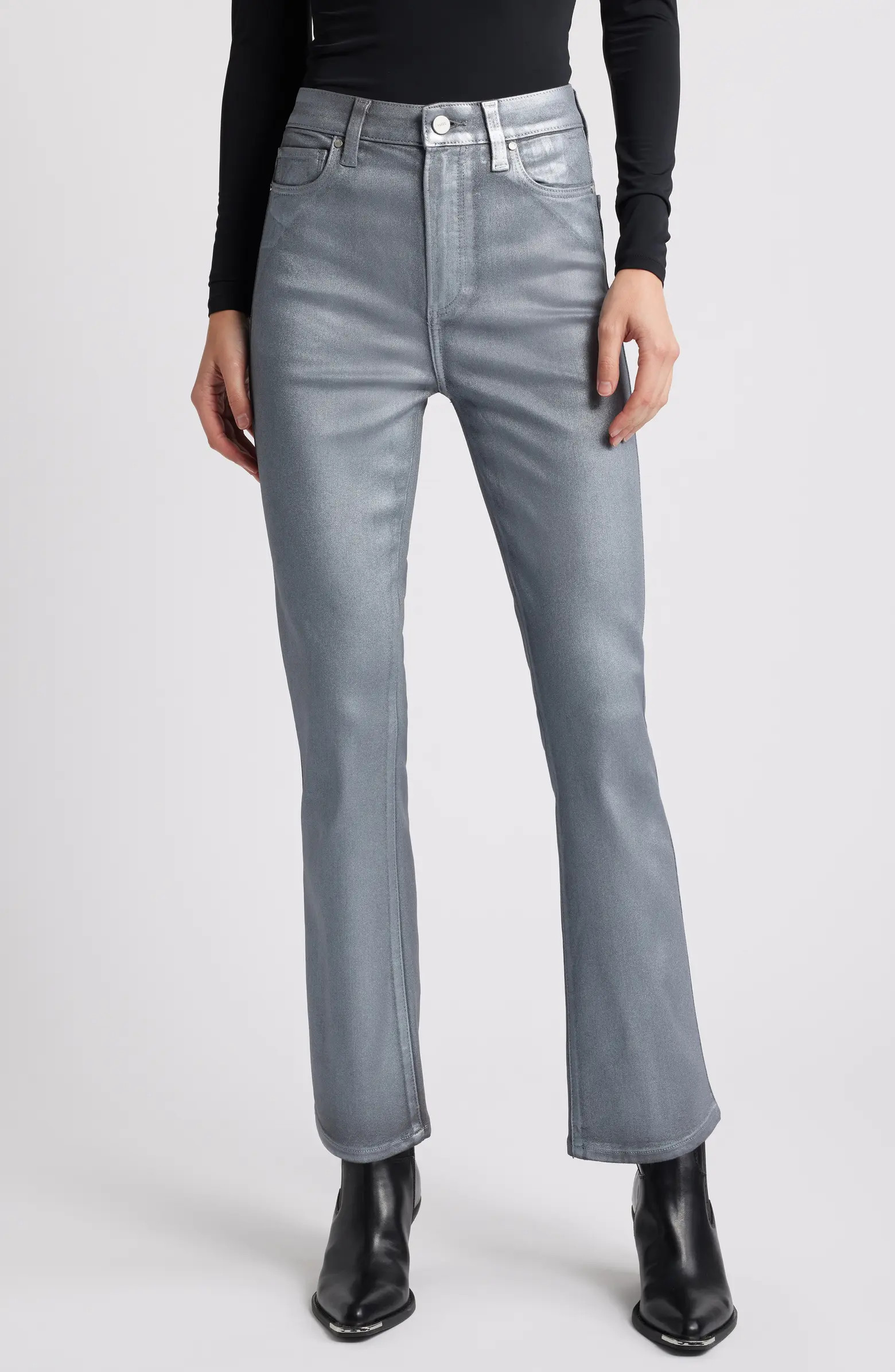 PAIGE Claudine High Waist Coated Jeans | Nordstrom | Nordstrom