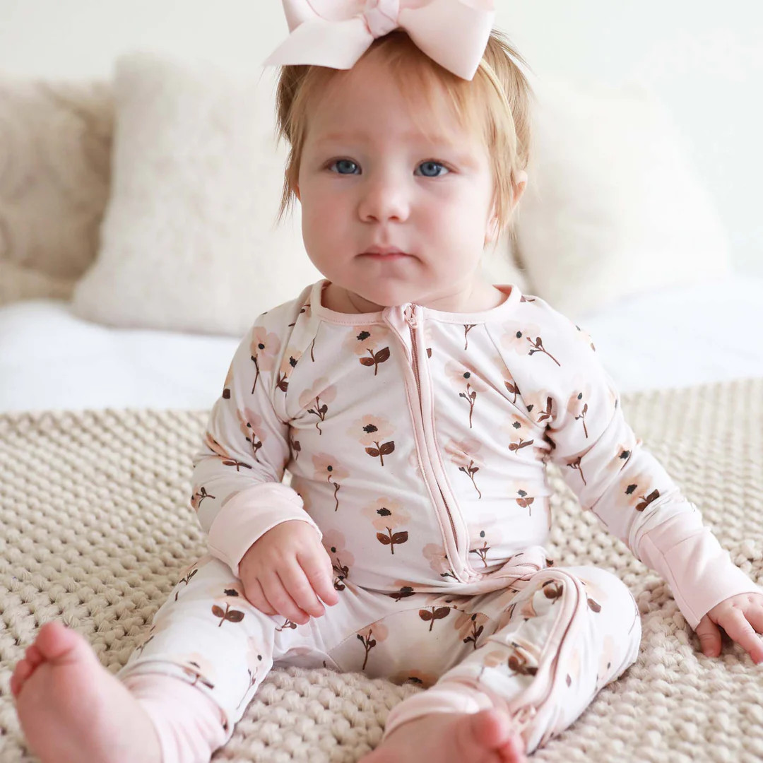 Vera's Vintage Floral Convertible Zip Romper | Caden Lane
