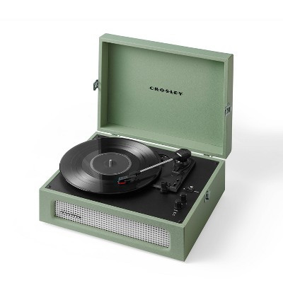 Crosley Voyager Bluetooth Vinyl Record Player - Sage: 3-Speed Stereo & Built-In Speakers | Target