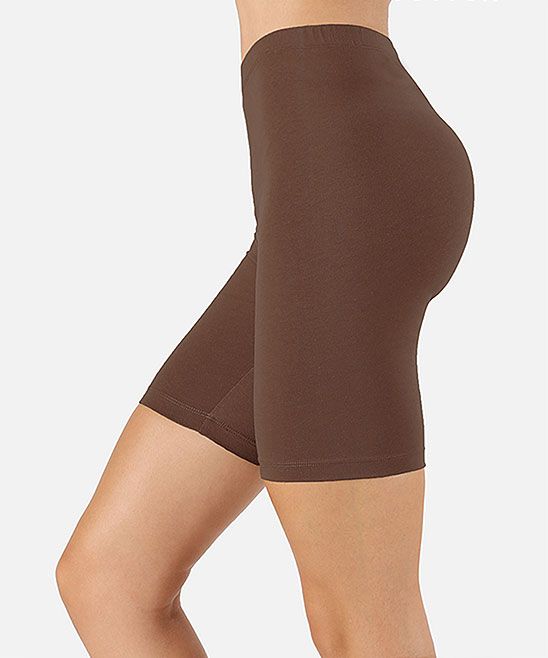 Lydiane Women's Active Shorts BROWN - Brown Bike Shorts - Women | Zulily