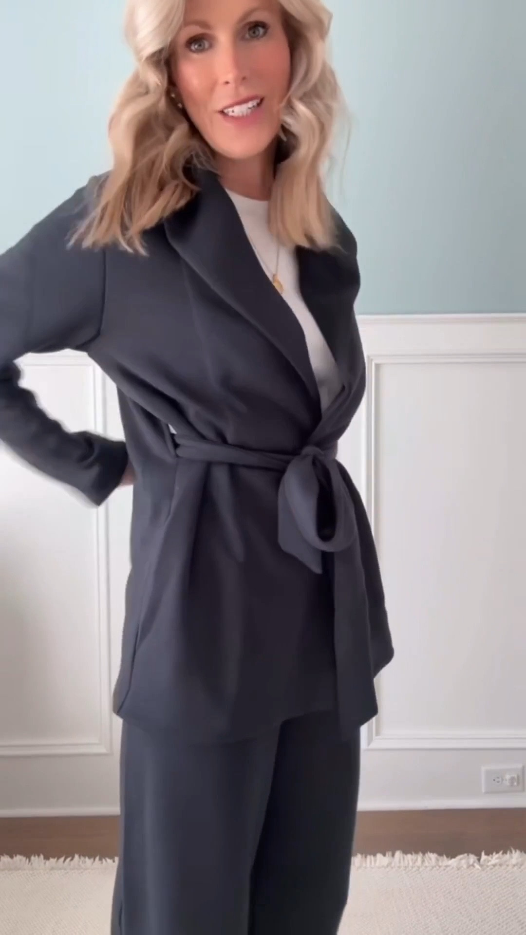 Love Spanx AirEssentials but want something warmer? Meet the Luxe AirEssentials 🤍 Same softness, just a thicker, more substantial fabric. I went with the barrel pant + wrap top and I’m obsessed. Linking my favorites @spanx #SpanxPartner

#LTKOver40 #LTKootd #LTKSeasonal