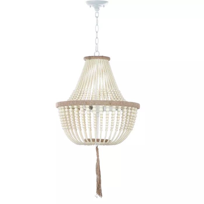 Lush Kristi 3 Light Beaded Pendant  - Safavieh | Target