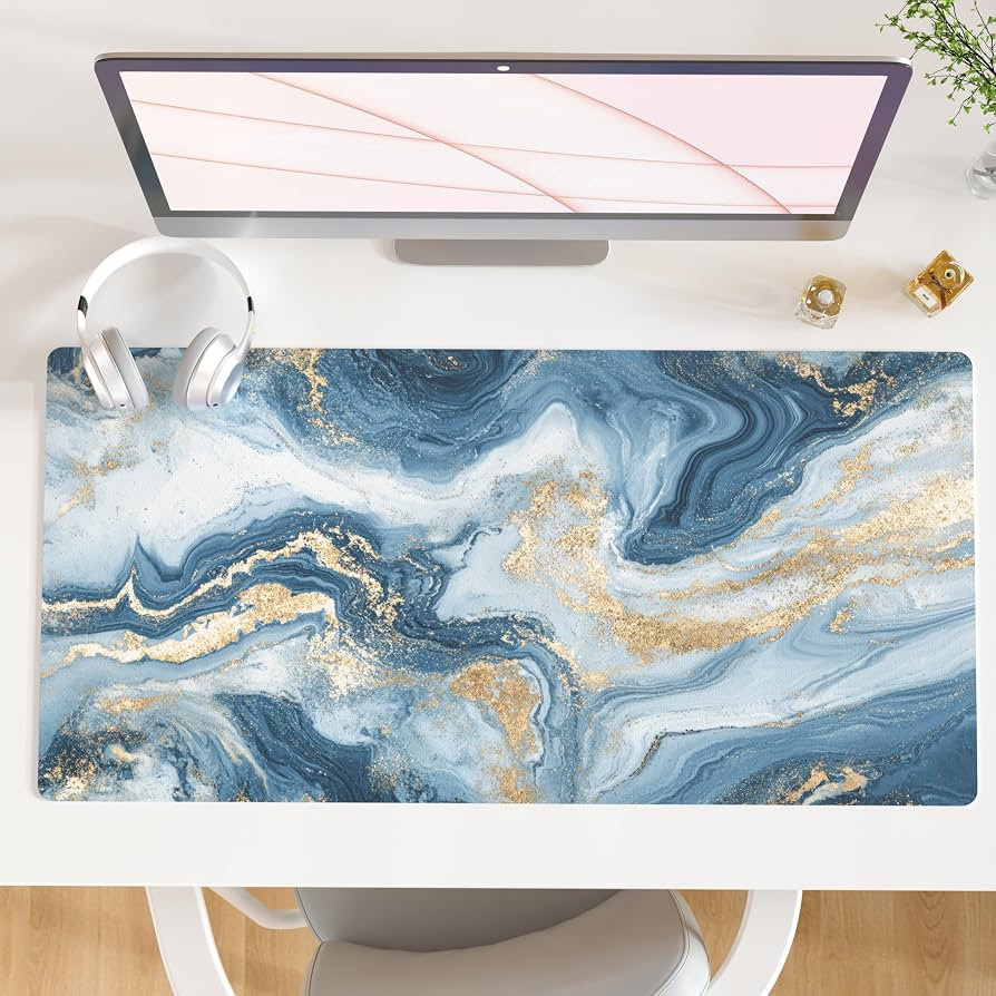 QIYI Desk Pad Large Keyboard and Mouse Pad for Laptop Computer, PU Leather Desk Cover Protector, ... | Amazon (US)