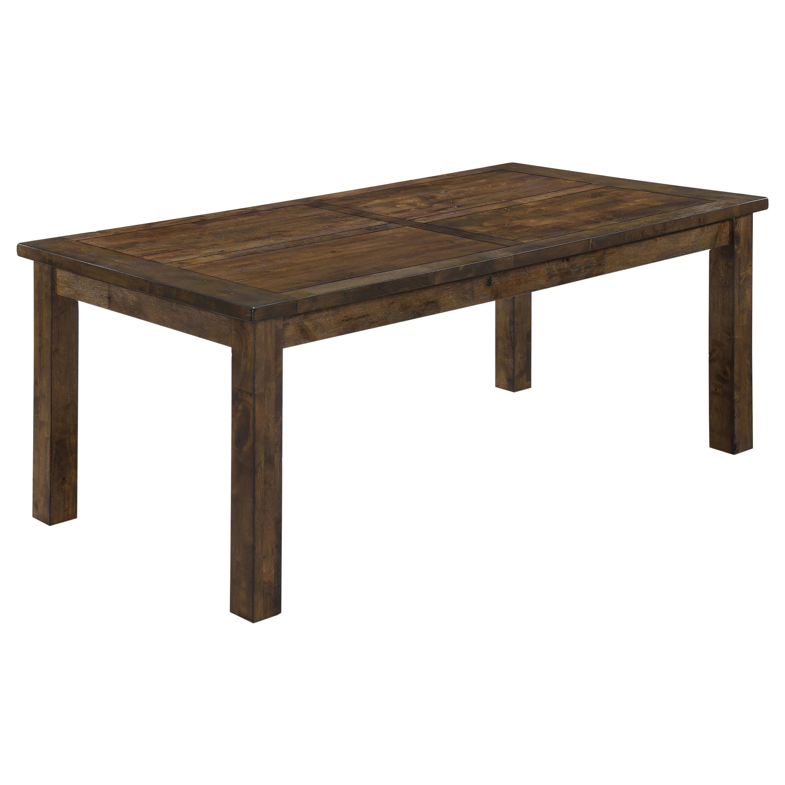 Tiernagh Rectangular 79-inch Dining Table Rustic Golden Brown | Wayfair North America