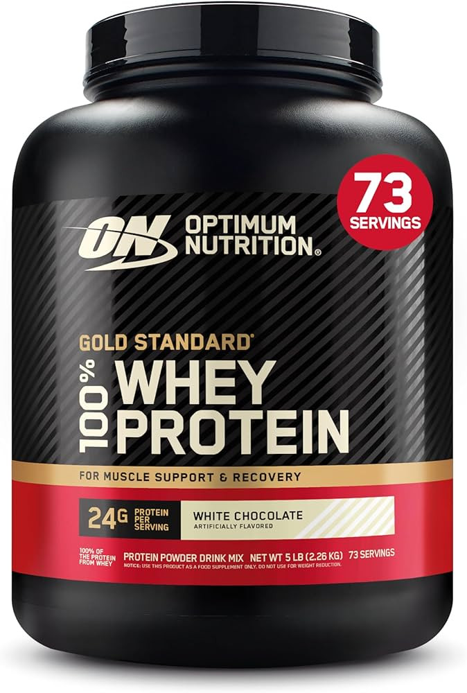 Optimum Nutrition Gold Standard 100% Whey Protein Powder, White Chocolate, 5 Pound (Packaging May... | Amazon (US)