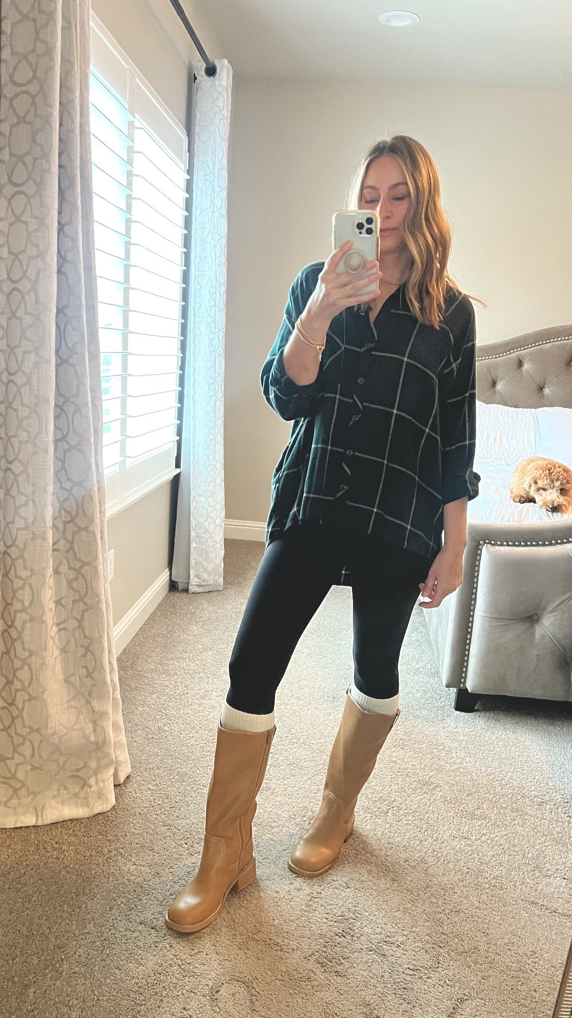 These Target boots are 10/10! Flannel is old from Target. Linking this years version. They are so good! I own so many. I size up To a medium for length. Leggings are Lululemon. I wear a size 4 in the 25” length. 

#ootd #outfit #falloutfit #boots #targetstyle #

#LTKFindsUnder100 #LTKStyleTip #LTKSeasonal