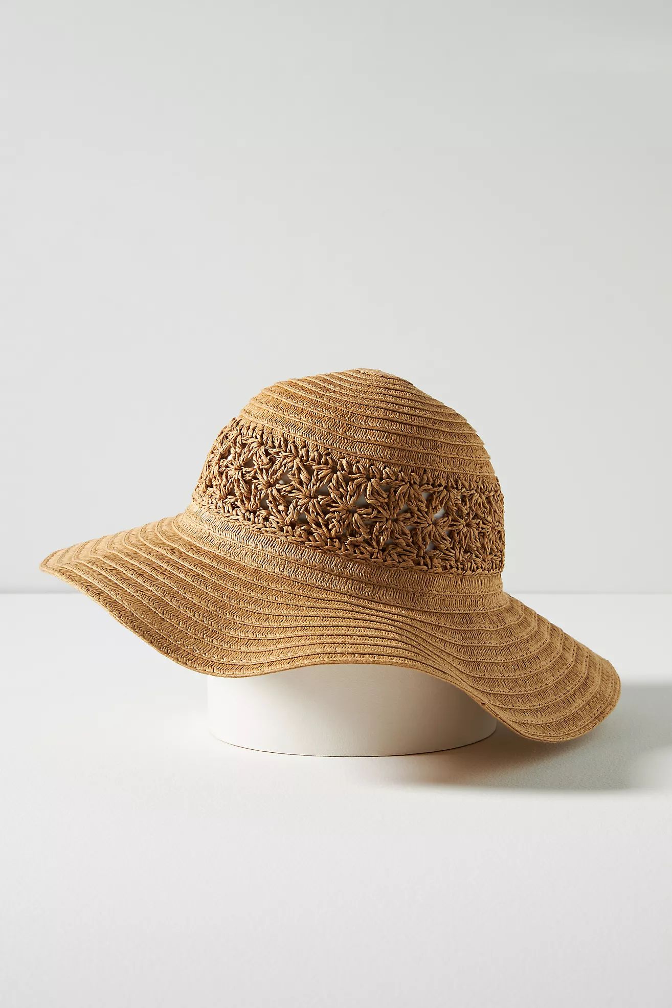 By Anthropologie Crochet Ribbon Floppy Hat | Anthropologie (US)