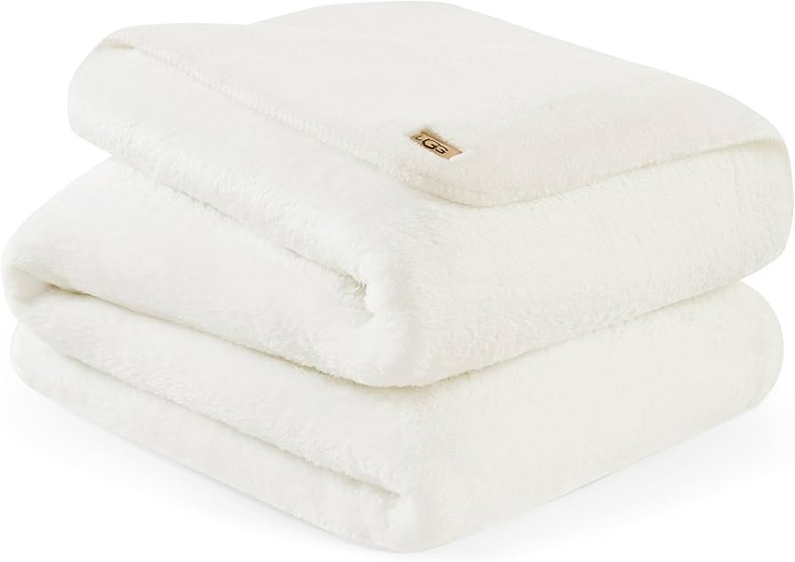 UGG 23601 Whitecap Plush Flannel Oversized Reversible Fleece Throw Blanket Comfortable Lightweigh... | Amazon (US)