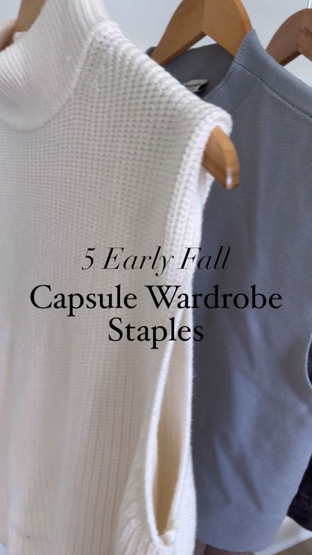 5 early fall capsule wardrobe staples you’ll be wearing on repeat! And you can grab them all on sale today! Linked in my LTK! 

#LTKstyletip #LTKunder100 #LTKunder50