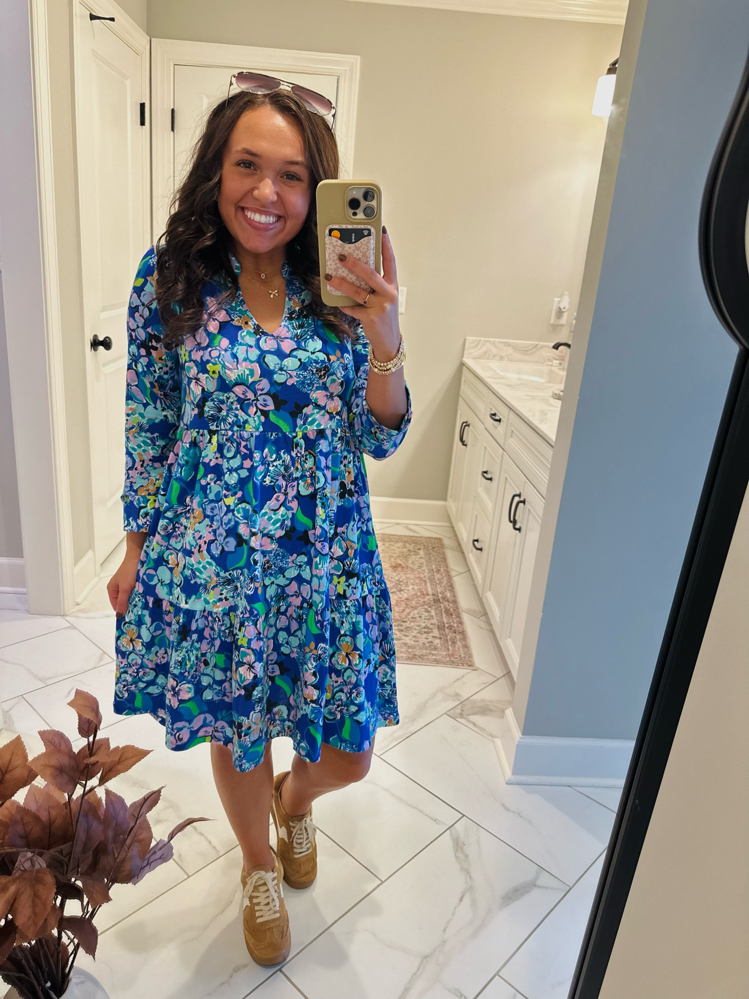 I love transiting Lilly Pulitzer dresses for fall with sneakers + boots and with a cardigan! Linking this outfit here 💗 

Lilly Pulitzer. Lilly dress. Dresses. Fall inspo. Fall fashion. Sneakers. Dolce Vita Sneakers. 

#LTKShoeCrush #LTKWorkwear #LTKStyleTip