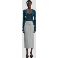Victoria Beckham Cardigan In Teal - Size L UK | Victoria Beckham US
