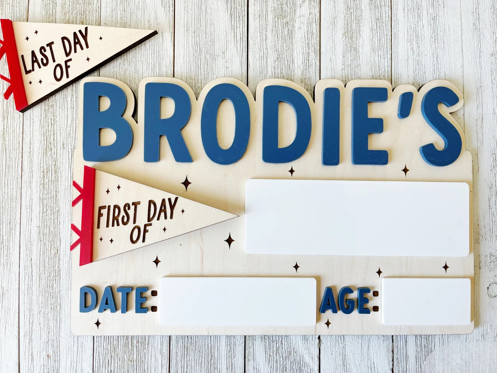 Pennant Flag First Day of School Sign/ My First Day of School Sign/interchangeable Flag First Day... | Etsy (US)