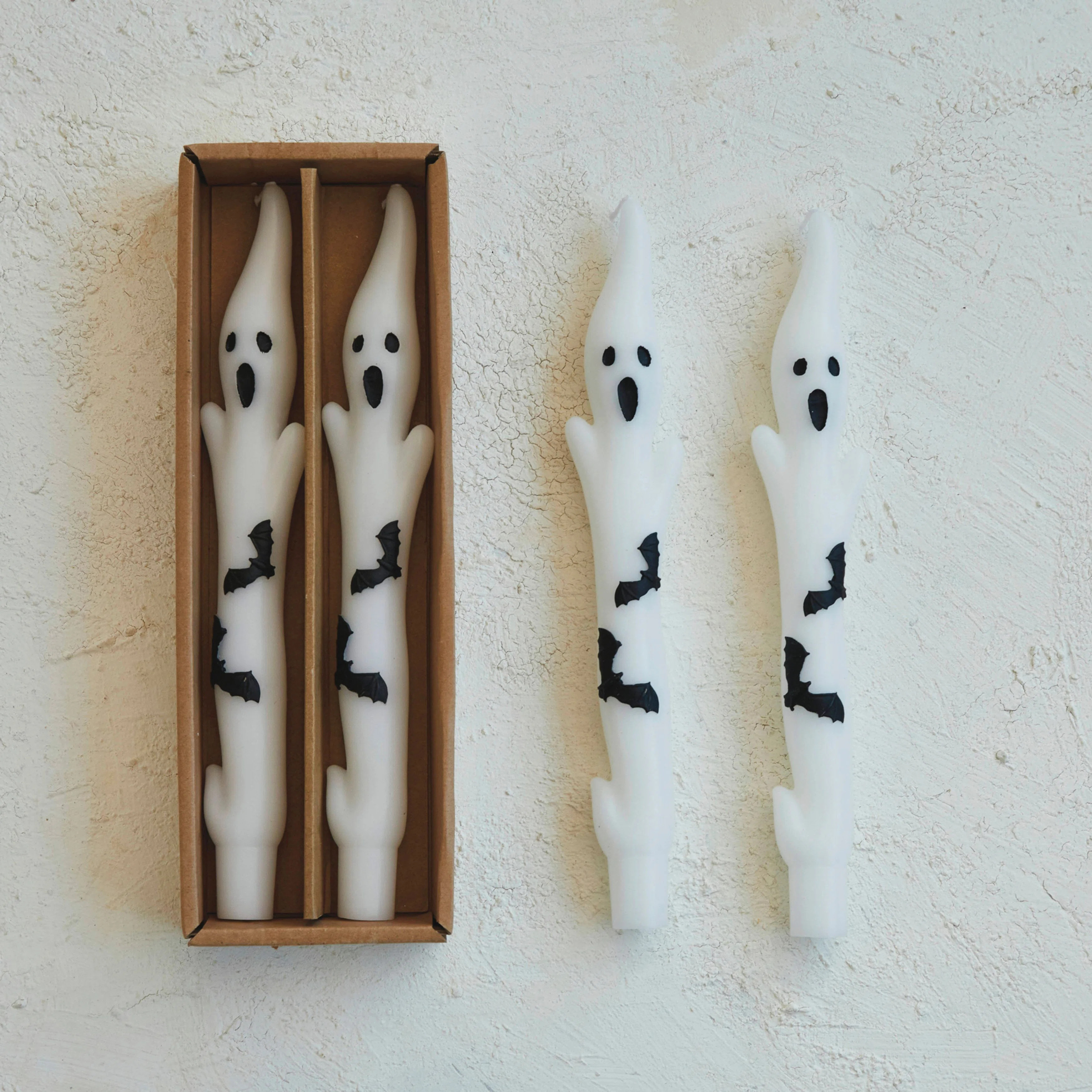 Trinx Unscented Ghost Shaped Taper Candles | Wayfair | Wayfair North America