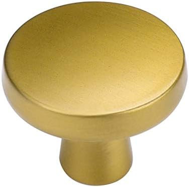goldenwarm Brushed Brass Cabinet Knobs Solid Gold Dresser Knobs - LS5310YW Modern Drawer Knobs Ki... | Amazon (US)
