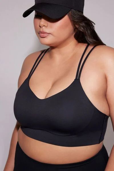 Plus Size Strappy Longline Sports Bra | Forever 21 (US)