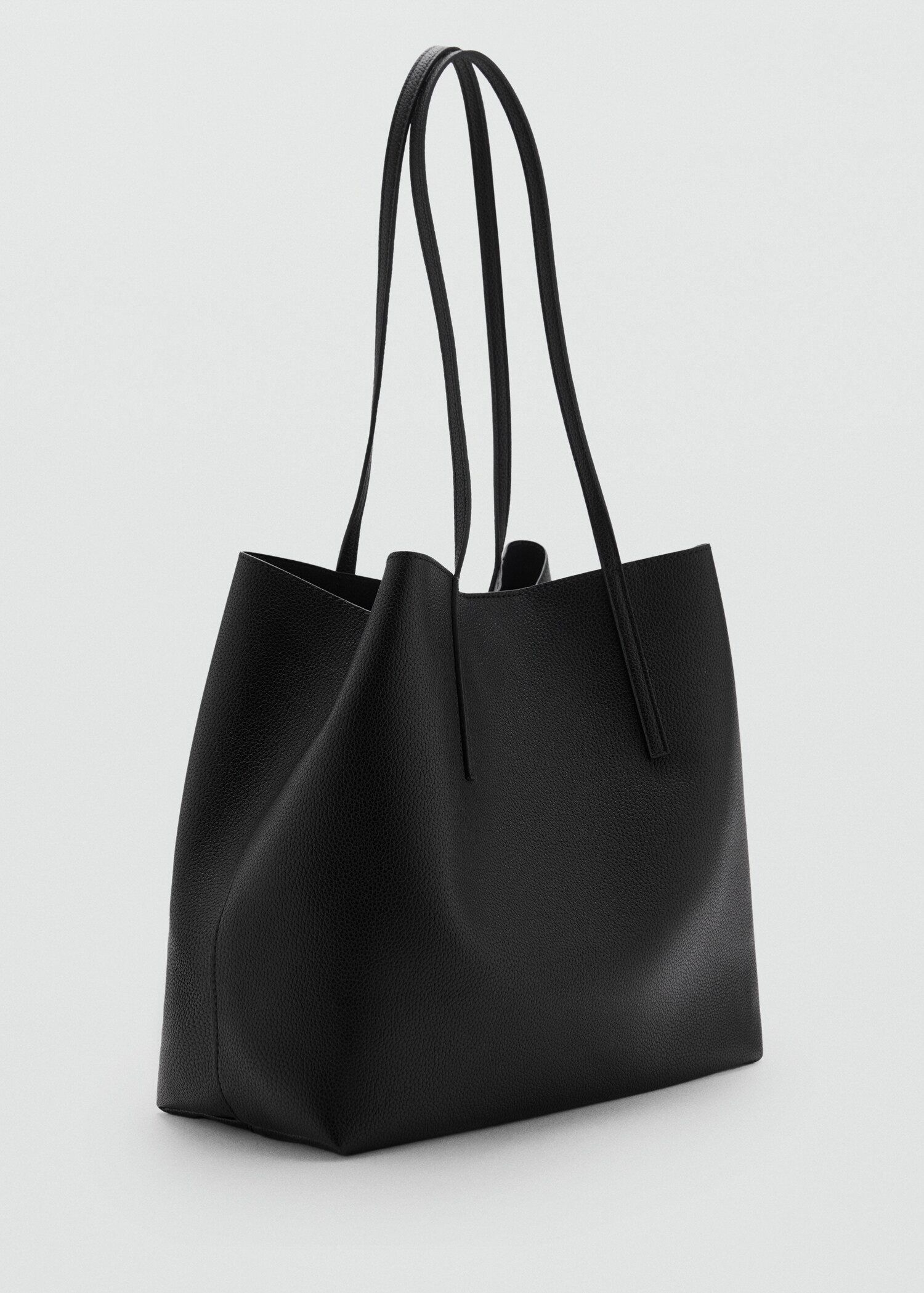 Pebbled effect shopper bag - Women | MANGO USA | Mango (US/MX/AU)