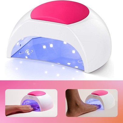 UV LED Nail Lamp, 48W, Gel UV Nail Lamp, Gel Nail Polish Lamp, Nail Polish Dryer With 4 Timer Setting Sensors For Home Salons | SHEIN