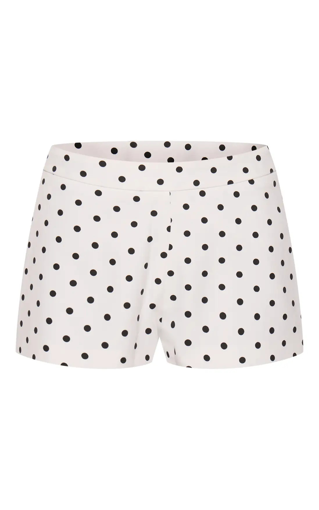 White Polka Dot Short Co-ord | PrettyLittleThing USA | PrettyLittleThing US