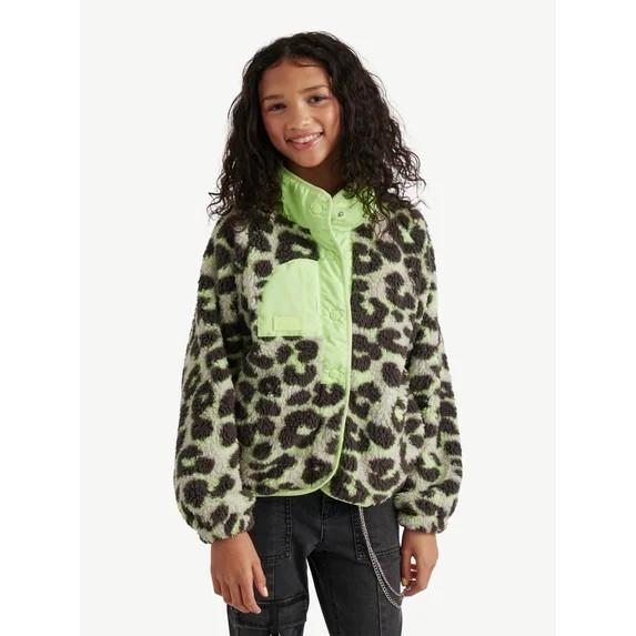 Justice Girls Printed Sherpa, Sizes XS - XL | Walmart (US)