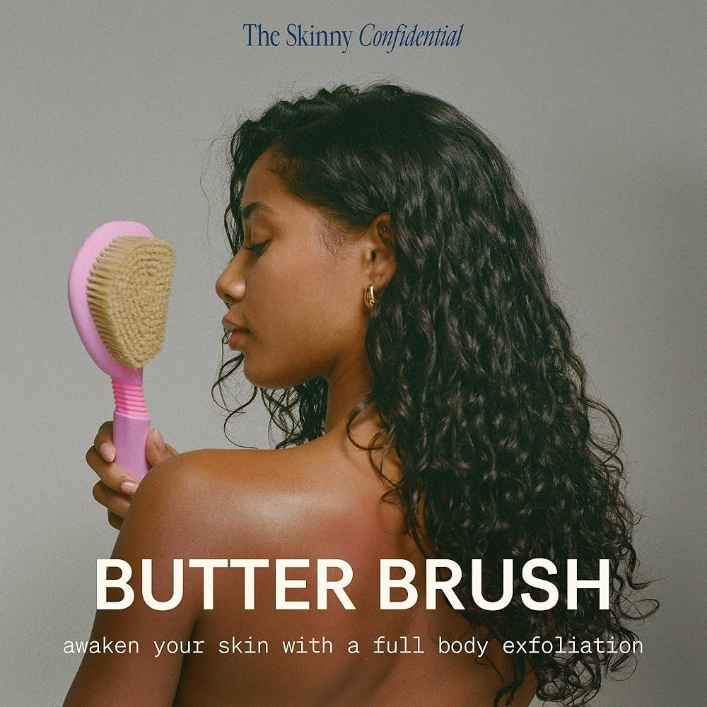 The Skinny Confidential Butter Brush - Exfoliating Back Scrubber for Shower Reduces Inflammation ... | Amazon (US)